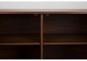 Comodă maro cu aspect de lemn de nuc 110x74x40 cm Stripes – White Label