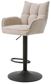 Scaune de bar crem cu înălțime ajustabilă 2 buc. Marilla – Unique Furniture