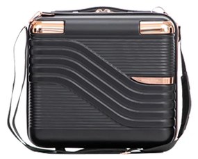 Valiză mică de mână TravelLux Urban cu acoperiș rigid 30x16x24 cm neagră