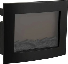 Decoratiune LED semineu modern COZY WARM 40x50 cm, negru