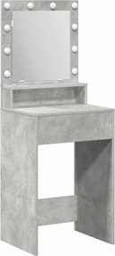 vidaXL Masă de Machiaj Gri din beton 50 x 41 x 135 cm Lemn compozit