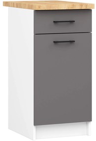 Dulap de bucătărie inferior Organo S40 (alb + grafit). 1117540