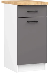 Dulap de bucătărie inferior Organo S40 (alb + grafit). 1117540