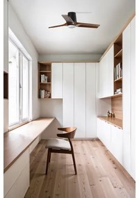 FARO 33837WT - Ventilator tavan HEYWOOD TUB pin/ negru Ø 90 cm WT + DO