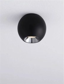 Spot LED aplicat diametru 8,5cm NANO negru, NVL-9052029