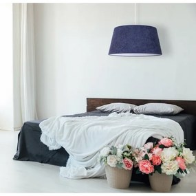 Duolla - Lustră pe cablu BOUCLE 1xE27/15W/230V d. 50 cm albastră