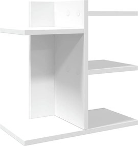 vidaXL Organizator de birou, alb, 42x21,5x42 cm, lemn prelucrat