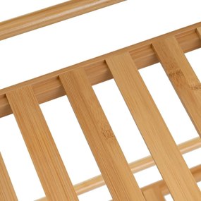 Etajeră pe roți în culoare naturală din bambus 44x75 cm – Casa Selección