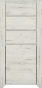 Comoda ANGEL TIP 35, alb, PAL melaminat, 56x40x116 cm