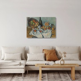 Tablou pe sticlă - Paul Cezanne, The Basket of Apples, reproducere (70x50 cm)