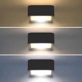Aplică LED de exterior Brilagi BARI LED/7W/230V 3000/4000/6000K antracit IP54