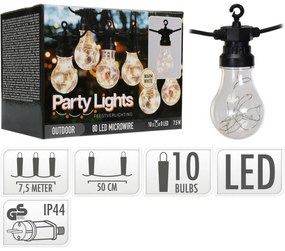 Lanț luminițe Bulbs, 80 LED