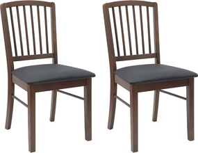 vidaXL Scaune de dining 2 pcs Maro deschis 50 x 52,5 x 91 cm