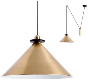 Redo 01-1545 - Lustră pe cablu KALIMBA 1xE27/42W/230V bronz