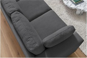 Canapea gri închis 250 cm Belair – Bobochic Paris