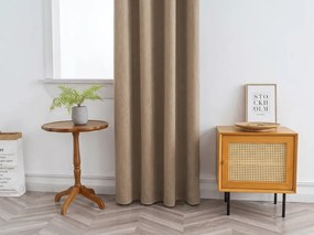 Perdea opaca DUNES VELVET 140x250 cm, bej-maro Agatat: Rejansa