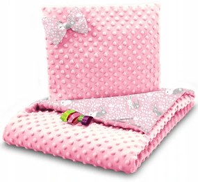 ShopJK PĂTURĂ PENTRU CĂRUCIOR CU PERNĂ IEPURE 75x100 CM