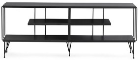 Comoda TV Eze, Crem - Alb - Maro - Gri, 120 x 45 x 30 cm