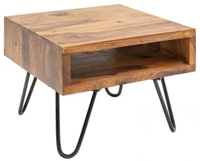Masuta/ Noptiera design industrial vintage Scorpion 45cm Sheesham A-39957 VC