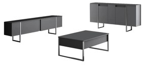 Mobilier living Luna set (antracit + Argintiu) . 1102304