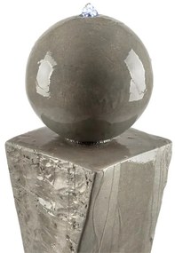 Trafalgar, fântână de grădină, 1,5 m, LED, fibră de sticlă-ciment, 4,5 kg, tuf