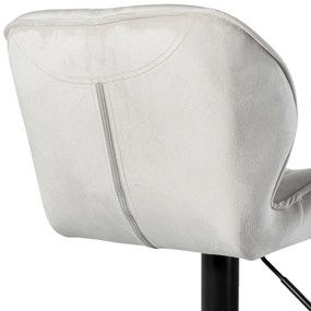 JAKS SCAUN DE BAR GRAPPO BLACK VELOUR BEJ