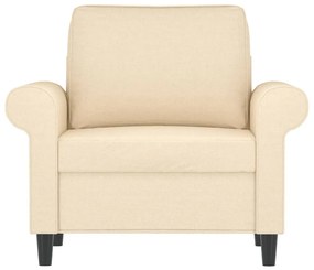 Canapea de o persoana, crem, 60 cm, material textil Crem, 92 x 77 x 80 cm