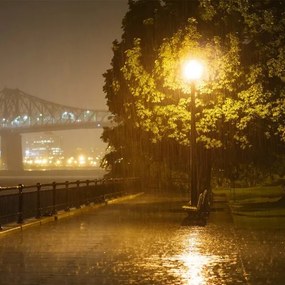 Lampă LED stradală cu senzor SAMSUNG CHIP LED/50W/230V 4000K IP65