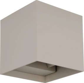 Aplica LED, Spot pentru iluminat exterior design modern IP54 Veronika nisip 10x10cm