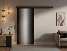 Ușă glisantă Perion – 96x1.6x205 cm – Alb / Negru