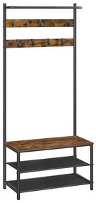 Cuier de podea NAVOR maro/negru