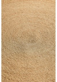 Covor în culoare naturală reversibil rotund din iută ø 200 cm Braided Gold – Hanse Home