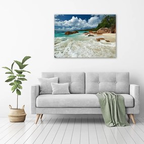 Tablou canvas Plaja seychelles