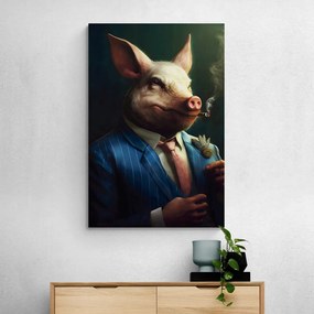 Tablou animal gangster porc