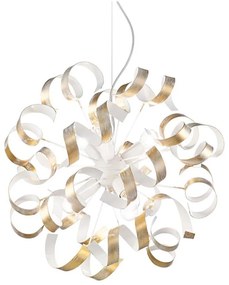 Lustră pe cablu Ideal Lux VORTEX 6xE14/40W/230V d. 53 cm auriu/patină