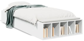 3280615 vidaXL Cadru de pat, alb, 90x190 cm, lemn prelucrat