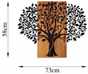 Accesoriu decorativ de perete din lemn Magical tree - 378