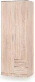 Dulap LIMA S-2, stejar sonoma, PAL laminat, cu 2 usi si 2 sertare, 80x