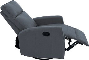 Fotoliu rotativ de relaxare, gri, MEKENZI