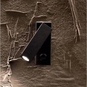 Ideal Lux PAGE - Spot LED de perete, 3W/230V, CRI 90, negru