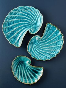 Tavita servire din ceramica, Aqua Shell