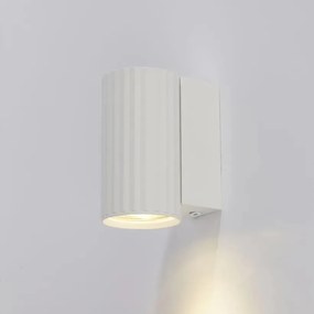 Aplica minimalista din aluminiu canelat Anna Wall 1 alb