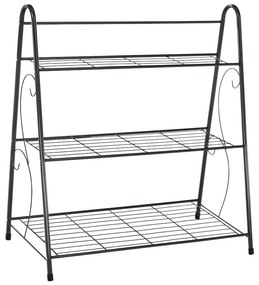 Raft metalic Veruma, gri închis