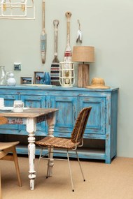 Scaun dining, maro, din rattan, Sayang