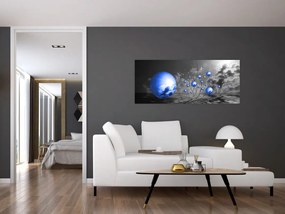 Tabloul bilelor albastru închis (120x50 cm)