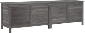 vidaXL Ladă depozitare grădină antracit 198,5x50x56,5 cm lemn brad