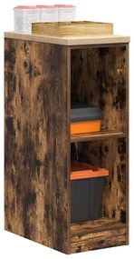 vidaXL Dulap de depozitare pentru garaj stejar afumat 30x51x85 cm
