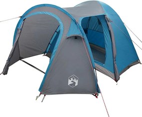 vidaXL Cort cu dome Dom cu acoperiș albastru 384 x 254 x 170 cm