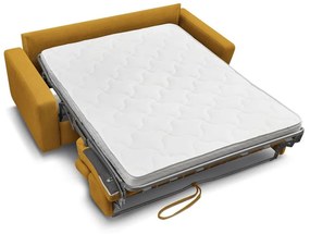 Canapea galben-muștar extensibilă 195 cm Monaco – Bobochic Paris