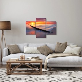 Tablou - Apus de soare, Marea Baltică, Polonia (90x60 cm)